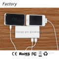 Small size,light weight pocket power bank with led light mobile charge
